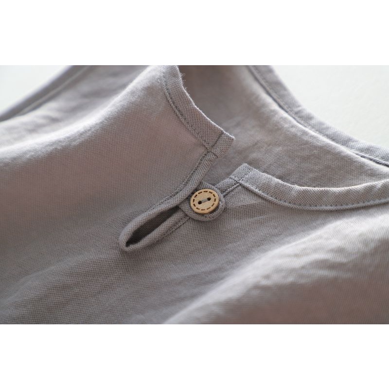 Áo Thun Cotton Lanh Mỏng Không Tay Dáng Rộng Phong Cách Nhật Hàn Thời Trang Mùa Hè Hàng Mới Dành Cho Bé Trai