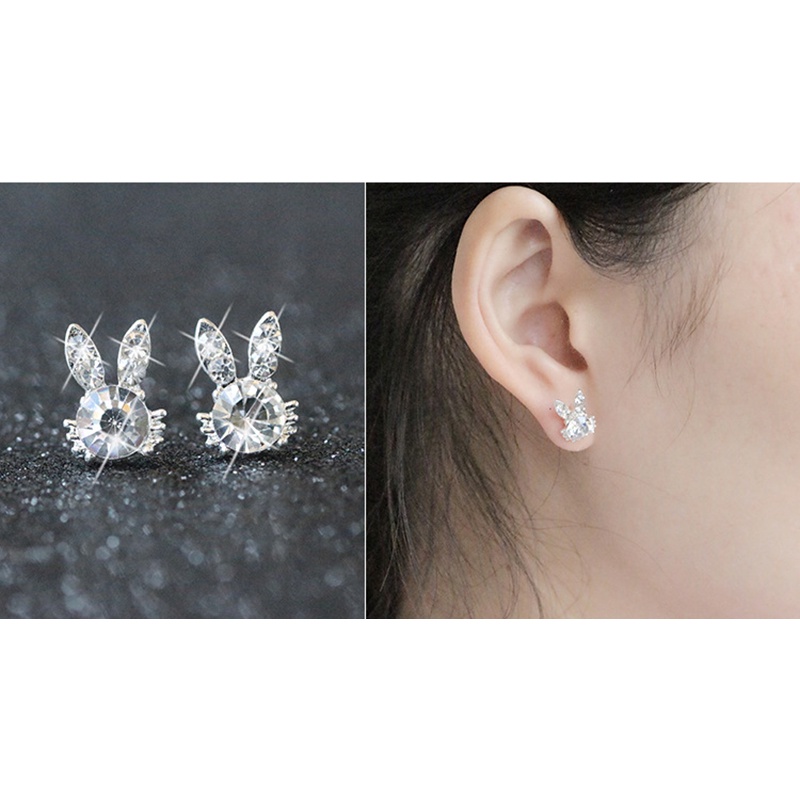 Khuyên tai ngọc trai hình trái tim đính đá thời trang sành điệu