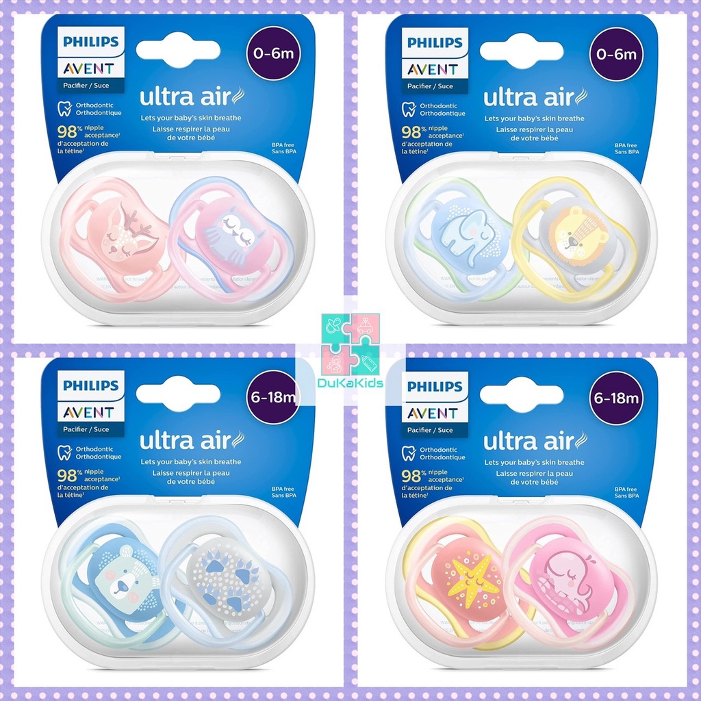 TI GIẢ AVENT THÔNG KHÍ ULTRA AIR SILICON MỀM 0-6M/6-18M ANH QUỐC (Lẻ cái)