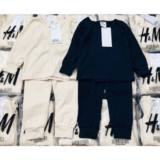 Set 2 bộ cotton trơn basic bé trai bé gái 10-22kg