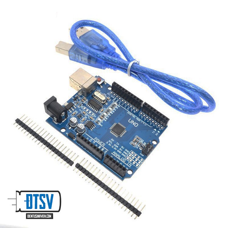 Kit Arduino Uno R3 Chíp CH340G Dán -Tặng Dây Kết Nối-linhkiensv