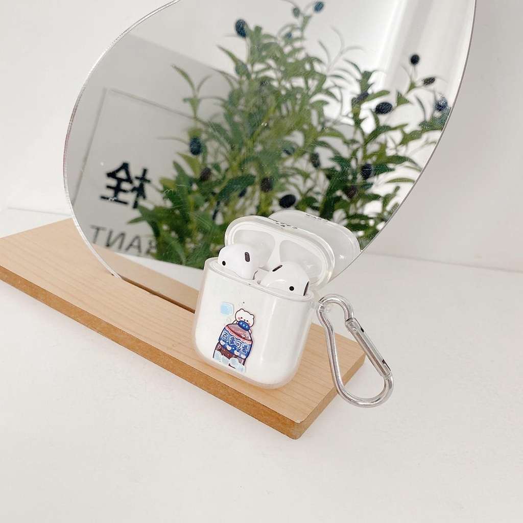 Cute Drink Airpods Case Soft TPU case Wireless earphone cover Cover for Airpods 1/2/3 pro