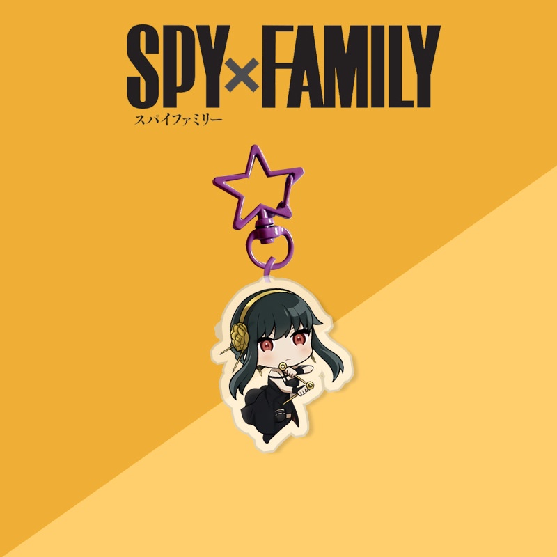 Móc Khóa Nhựa Acrylic Hai Mặt Hình Nhân Vật Hoạt Hình SPY×FAMILY