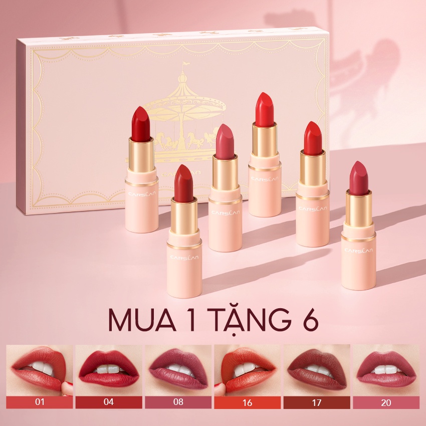 Carslan Matte Lipstick Gift Box 1g * 6pcs