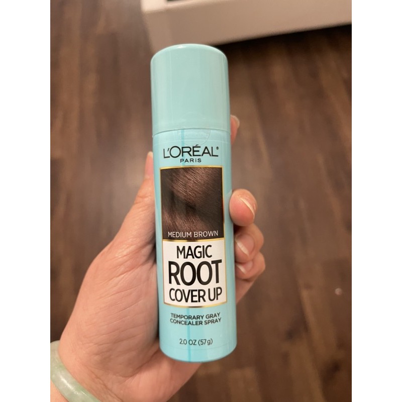 {Có sẵn } Chai xịt che phủ tóc bạc tạm thời L’oreal                Magic Root Cover Up 57g màu nâu /nâu đen/ đen