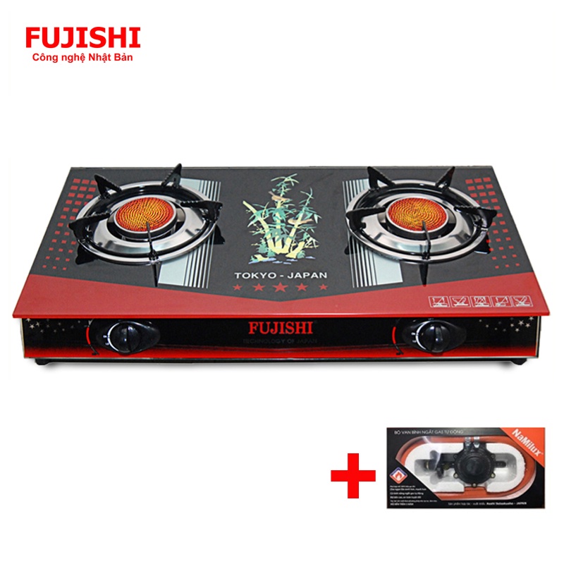 COMBO Bếp gas hồng ngoại Fujishi FM-H790 + Bộ dây van ngắt gas tự động Namilux