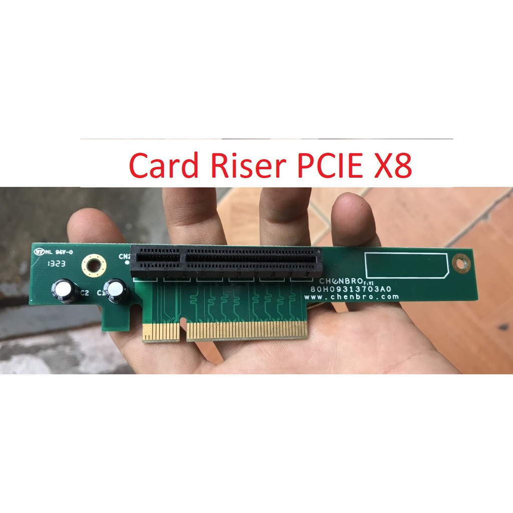 card chuyển đổi pcie sang nằm ngang Riser Card supermicro rsc rr1u e8 rev 3.6