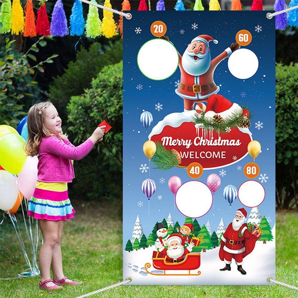 YOLA Cờ Treo Trang Trí Giáng Sinh Hình Ông Già Noel