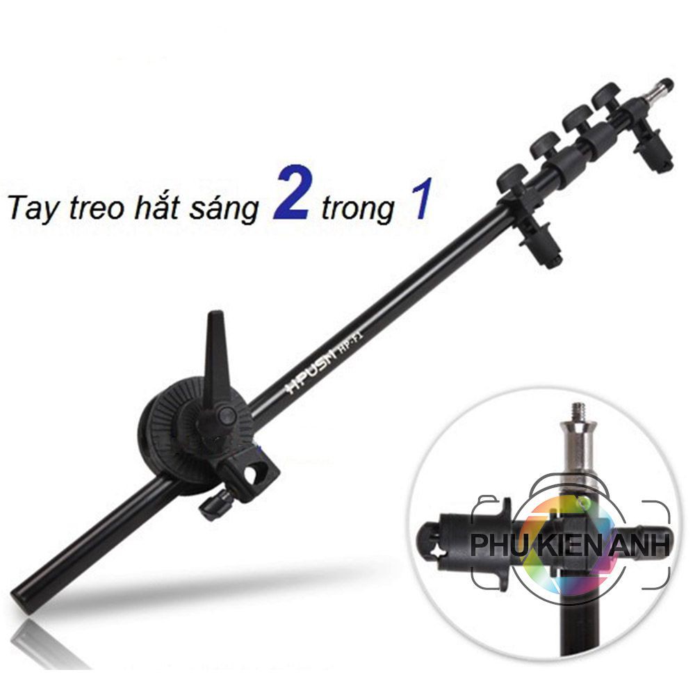 Tay treo hắt sáng, softbox 2 trong 1 dài 1m75