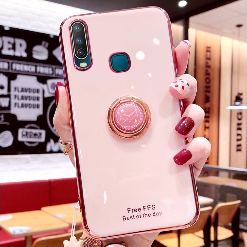 ỐP LƯNG SILICON VIVO Y11,Y12,Y15.Y17,Y19,U10 KÈM IRING SANG TRỌNG