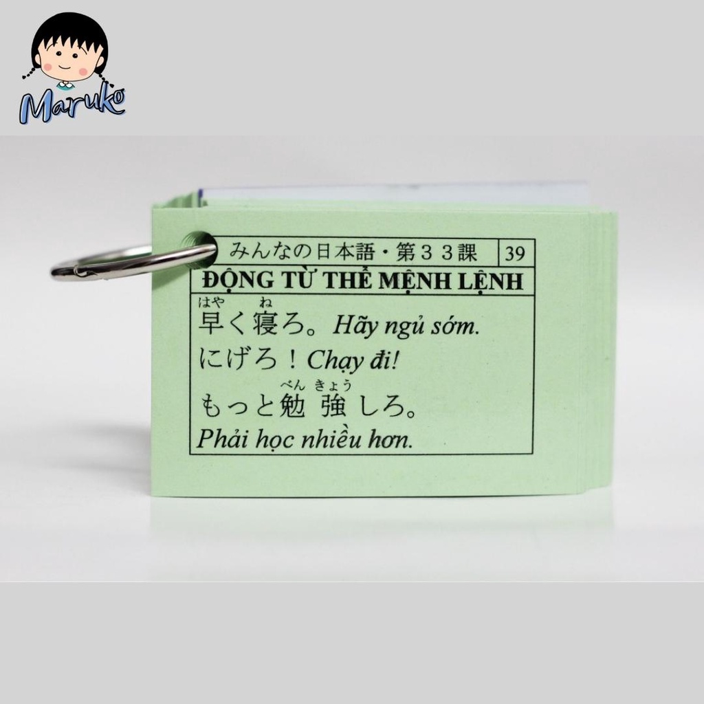 Thẻ Học Ngữ Pháp Tiếng Nhật Sơ Cấp N4 Tái Bản Mới Nhất - Flashcards Ngữ Pháp N4