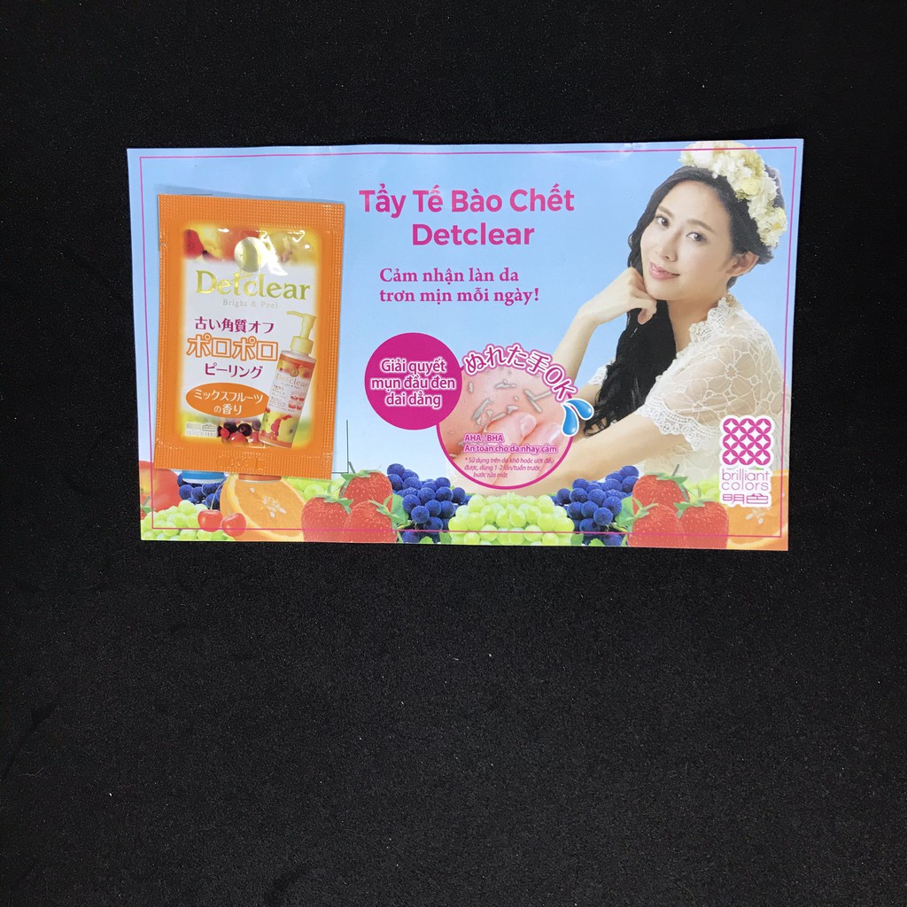 (SAMPLE) Gel tẩy tế bào chết Meishoku Detclear Bright & Peel Fruit Peeling Jelly