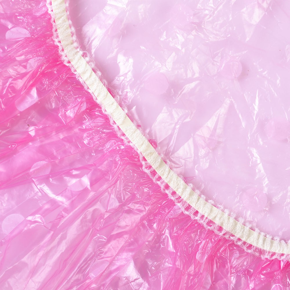 【COD】Set 6 Mũ Trùm Tóc Khi Tắm Họa Tiết Chấm Bi Chất Liệu Co Giãn Chống Nước Tiện Dụng Cho Nữ