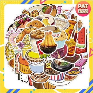 Sticker PVC Hình Vẽ Các Món Ăn Ngộ Nghĩnh #212