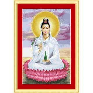 Tranh thêu Mẹ Quan Âm R206