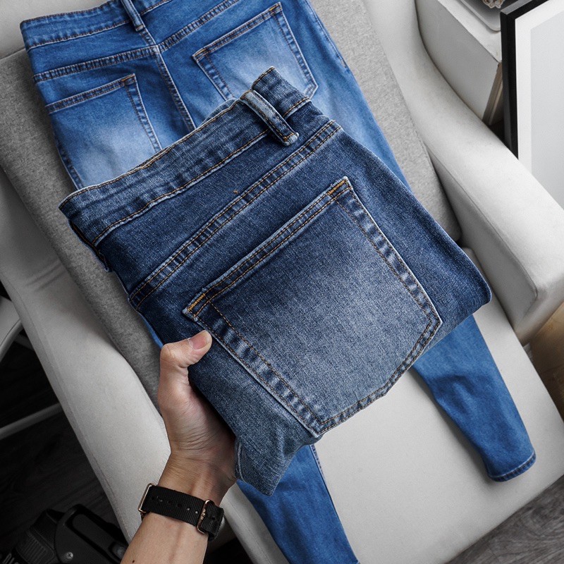 [⚡GIẢM SÂU⚡️VNXK] Quần jean nam co giãn slimfit xuất xịn - màu bụi rách | BigBuy360 - bigbuy360.vn