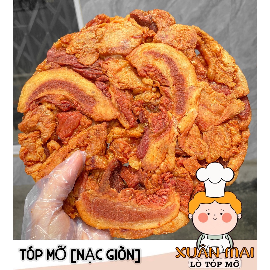 Tóp mỡ nạc giòn-500g