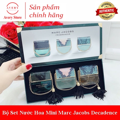 Bộ Set Nước Hoa Mini Marc Jacobs Decadence 3 chai / 25ml Cuốn Hút