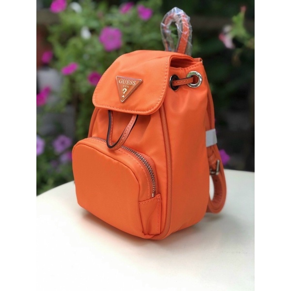 TNS - Balo Little Bay Mini Backpack nylon material - cam tươi tắn
