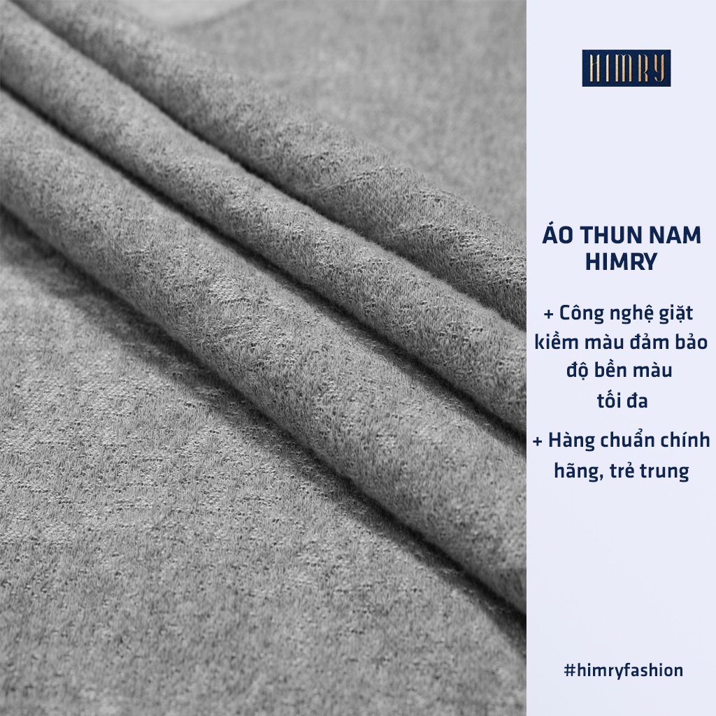 Áo thun nam cổ tròn HIMRY, áo thun tay ngắn, chất cotton cao cấp co giãn thấm hút tốt | BigBuy360 - bigbuy360.vn