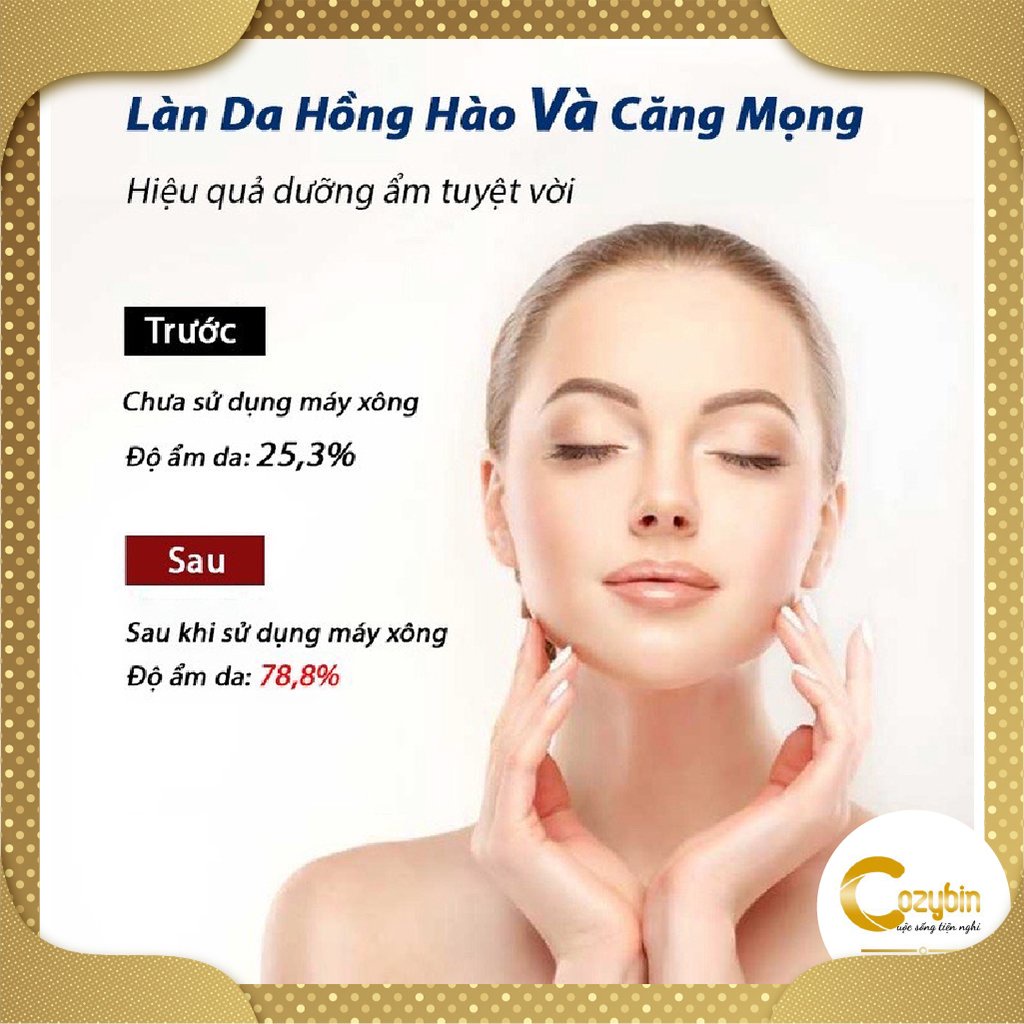 Máy Xông Hơi Mặt MAGIC CozyBin Máy Xông Mũi Họng Mini Dùng Được Hoa Quả Và Thảo Dược MXM01