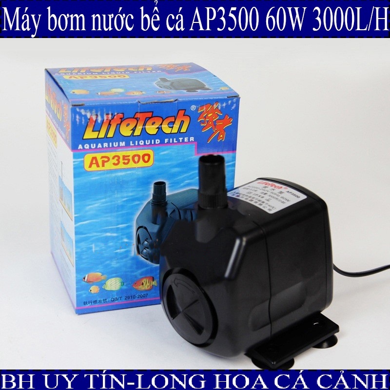 Máy Bơm Chìm Lifetech AP 3500 - Máy bơm hồ cá - Máy bơm giàn rau thủy canh longhoacacanh0112