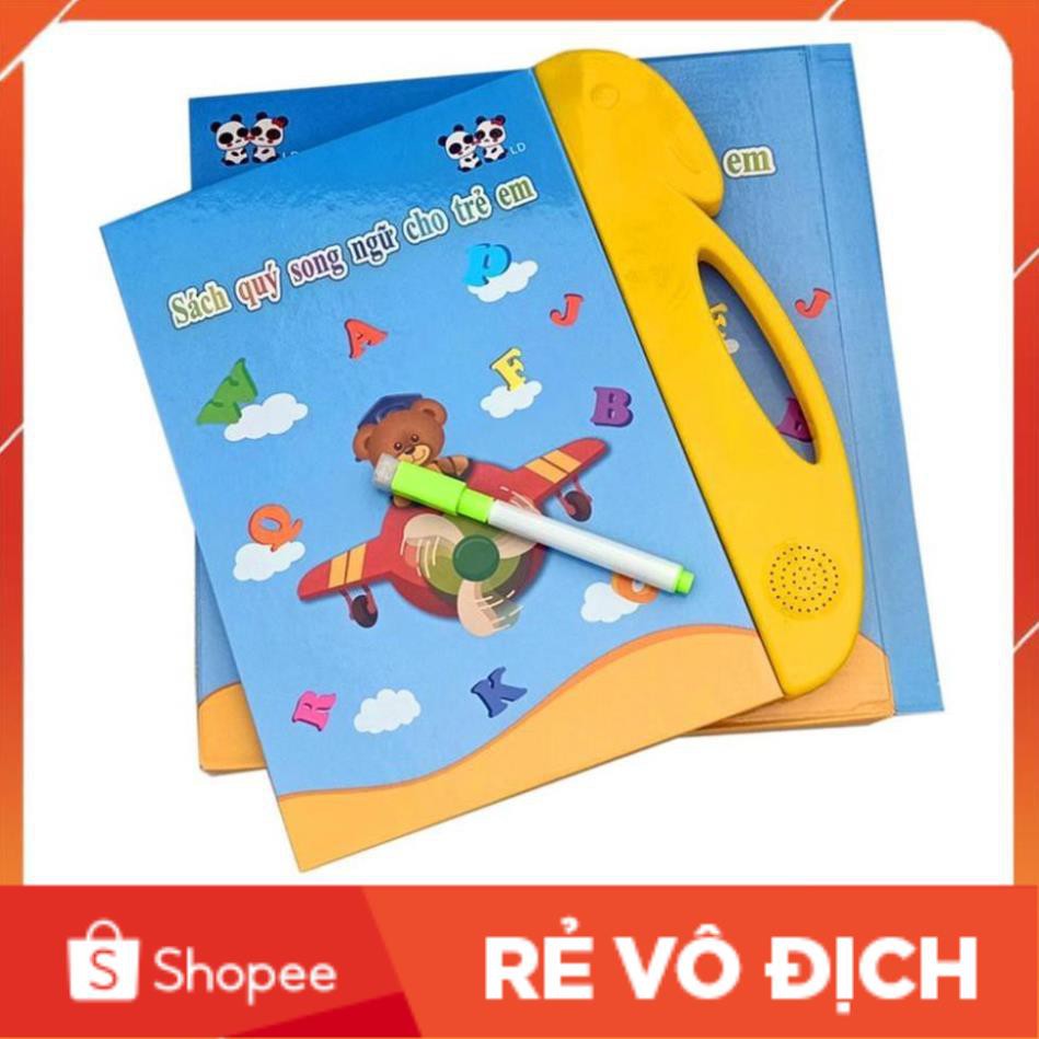 SÁCH ĐIỆN TỬ THÔNG MINH CHO BÉ | SÁCH SONG NGỮ CHO BÉ HỌC TIẾNG ANH (TẶNG KÈM BÚT,XÓA)