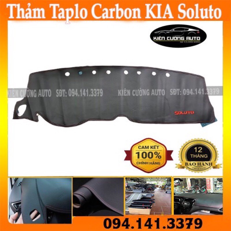[ BẢO HÀNH 2 NĂM ] Taplo Kia Soluto 2019-2020 Da Carbon