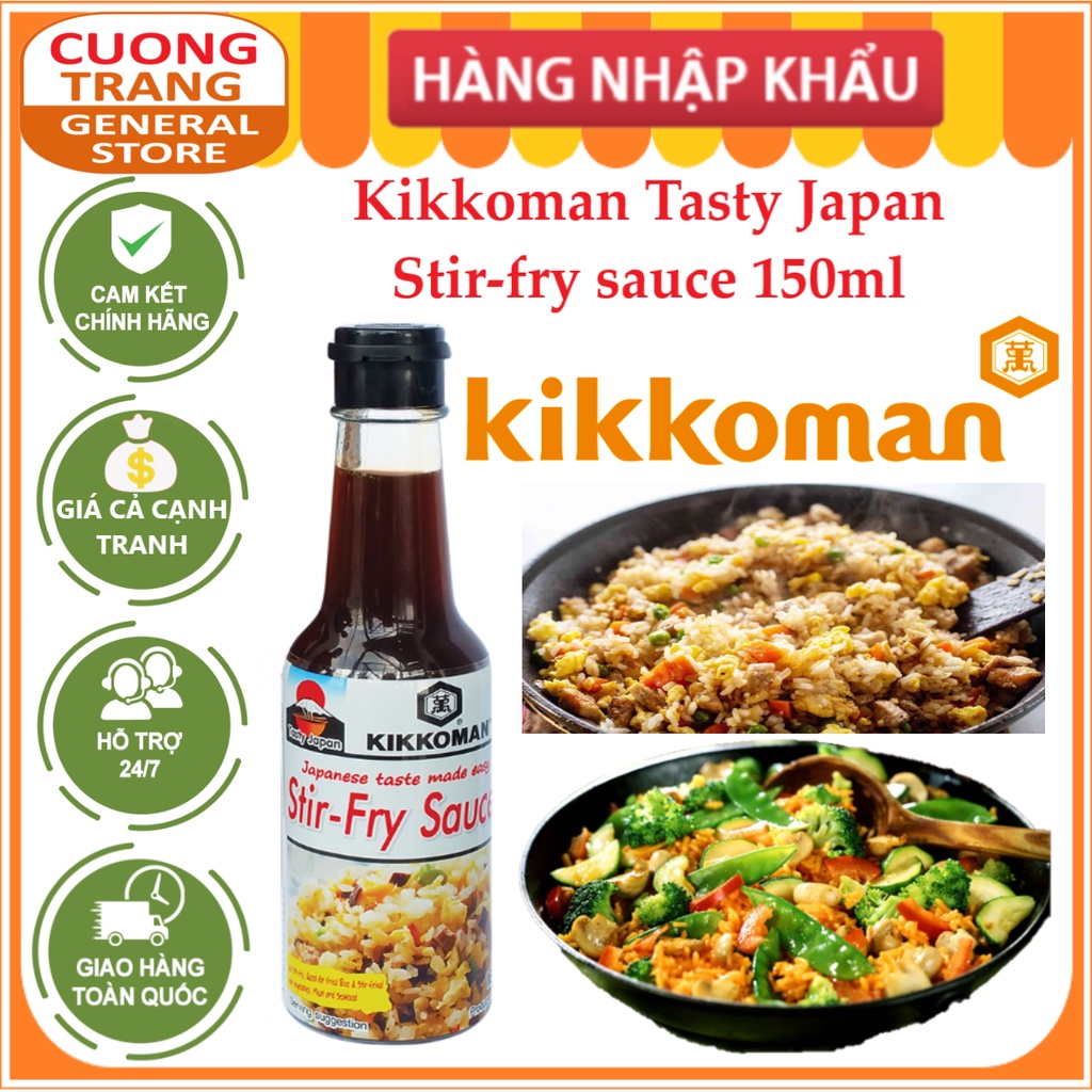 Sốt chuyên xào hiệu Kikkoman Tasty Japan 150ml/Kikkoman Tasty Japan Stir-fry sauce 150ml