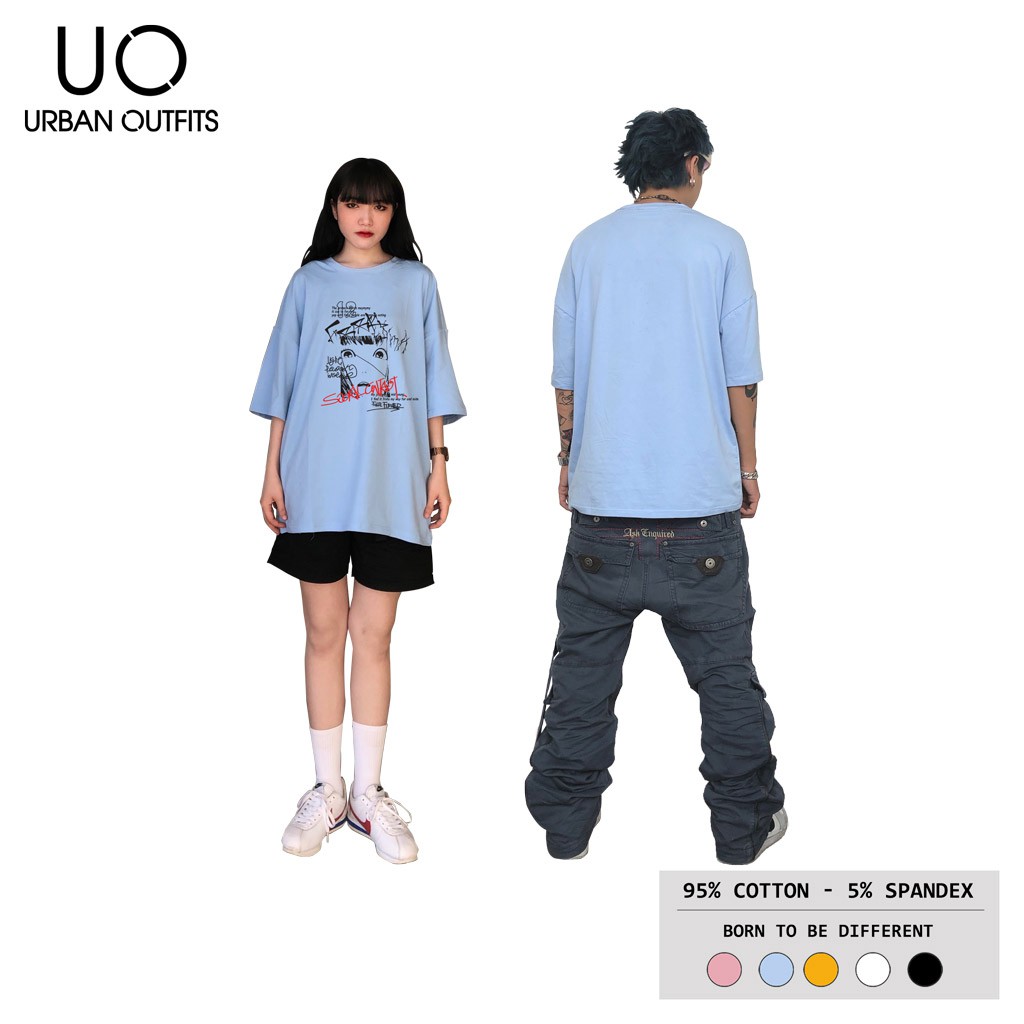 Áo Thun Tay Lỡ Nữ Nam Form Rộng URBAN OUTFITS In MẶT NGƯỜI ATO19 Cotton 4 Chiều Local Brand