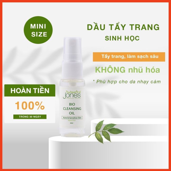 Sample Dầu Tẩy Trang Sinh Học 🧊 Cho Da Mụn Nhạy Cảm 👉 The Beauty Of Jones