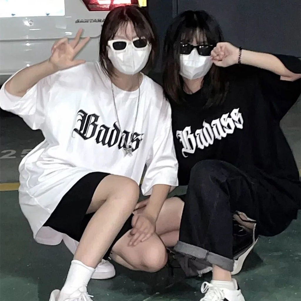 Áo phông nữ mới mùa hè 2022 100% cotton ngắn tay phiên bản Hàn Quốc của phong cách Harajuku in chữ rời áo học sinh