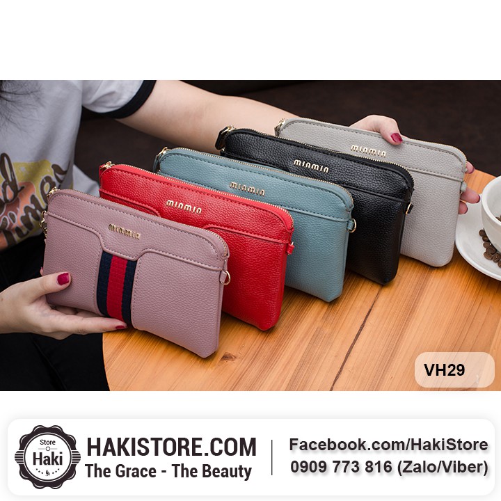 🎀 Ví da cầm tay xinh xắn Minmin để điện thoại - VD29 | BigBuy360 - bigbuy360.vn