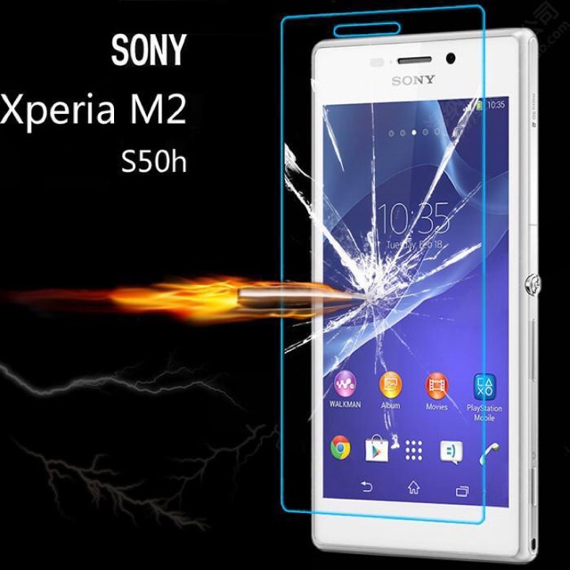 Bộ 3 kính cường lực 2.5D cho sony M2/M4