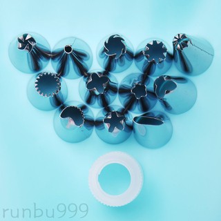 14 PCS/Set Cake Decorating Tips Set Icing Piping Cream Pastry Bag 12 pcs Stainless Steel Nozzle Set DIY Cake Decorating Tools