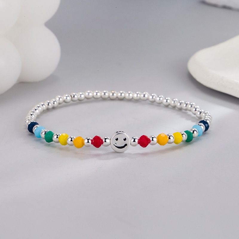Vòng tay nữ co giãn màu cầu vồng thời trang Hàn Quốc CS29