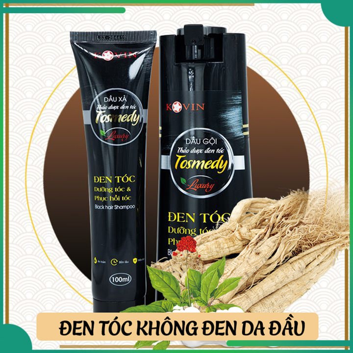 Dầu gội dược liệu đen tóc TOSMEDY - Công ty CP Dược TW Mediplantex - Đen tóc chỉ sau 01 lần gội. | Thế Giới Skin Care