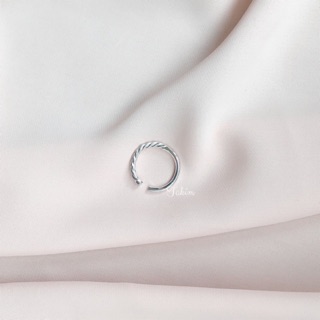 Nhẫn trơn xoắn kiểu hở Bạc 925 - Mave ring