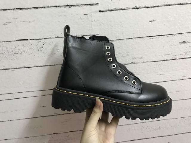 [San 36,37,38,39] Giày bốt boot ulzzang khoá kéo cổ cao boot ullzang kèm ảnh thật cuối | BigBuy360 - bigbuy360.vn