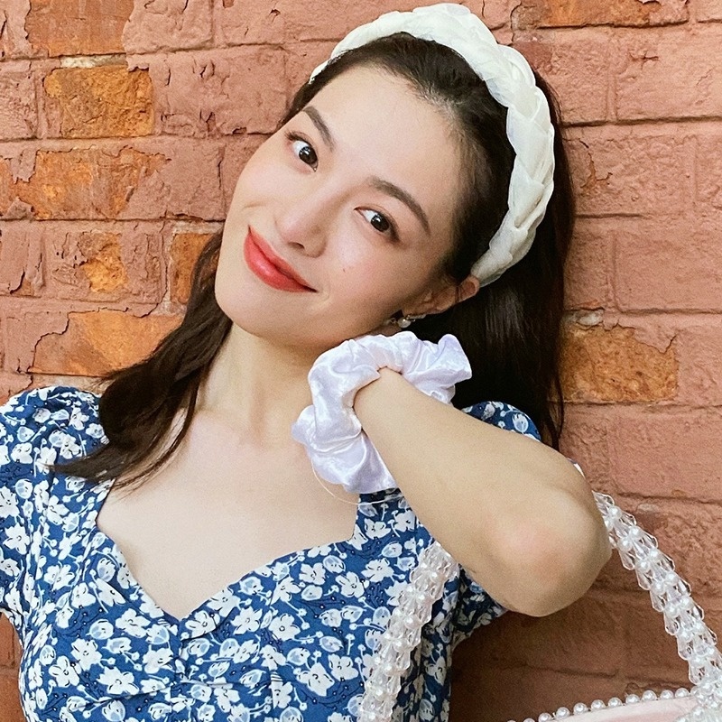 Băng đô bện dây bản rộng thời trang Hàn Quốc cho nữ