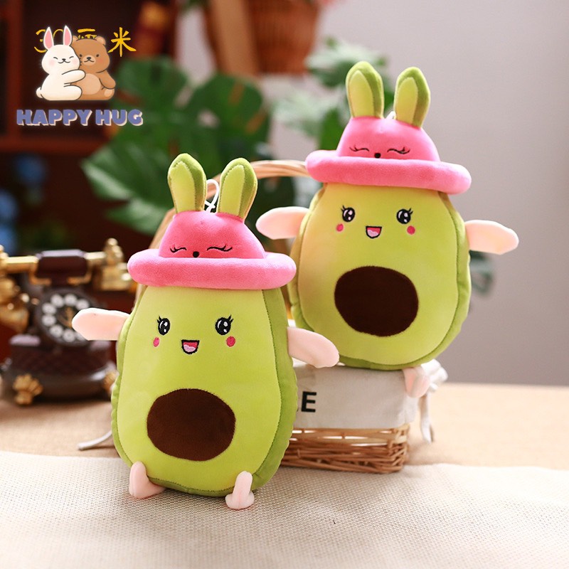 Thú nhồi bông hình quả bơ đáng yêu Size 25cm, gấu bông cho bé cao cấp - Happy Hug