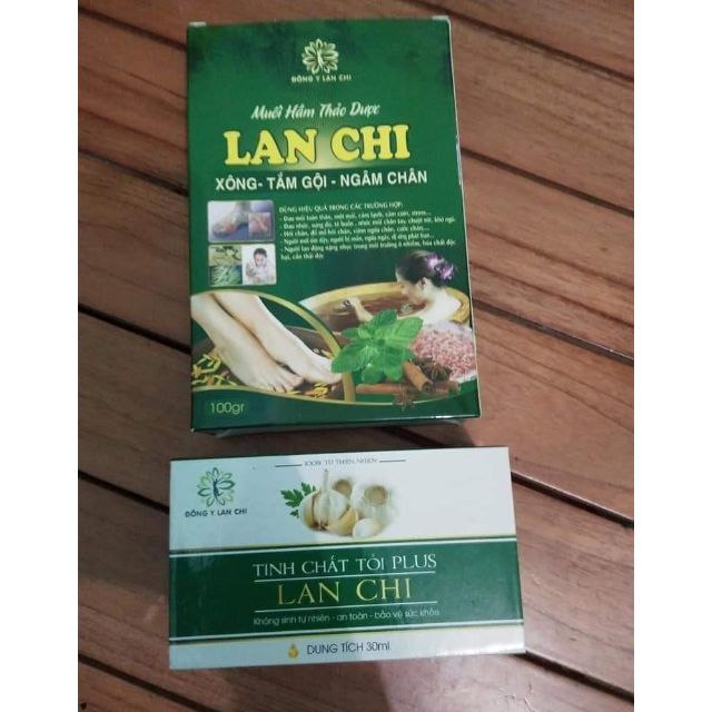COMBO TINH CHẤT TỎI PLUS LAN CHI+ MUỐI HẦM LAN CHI