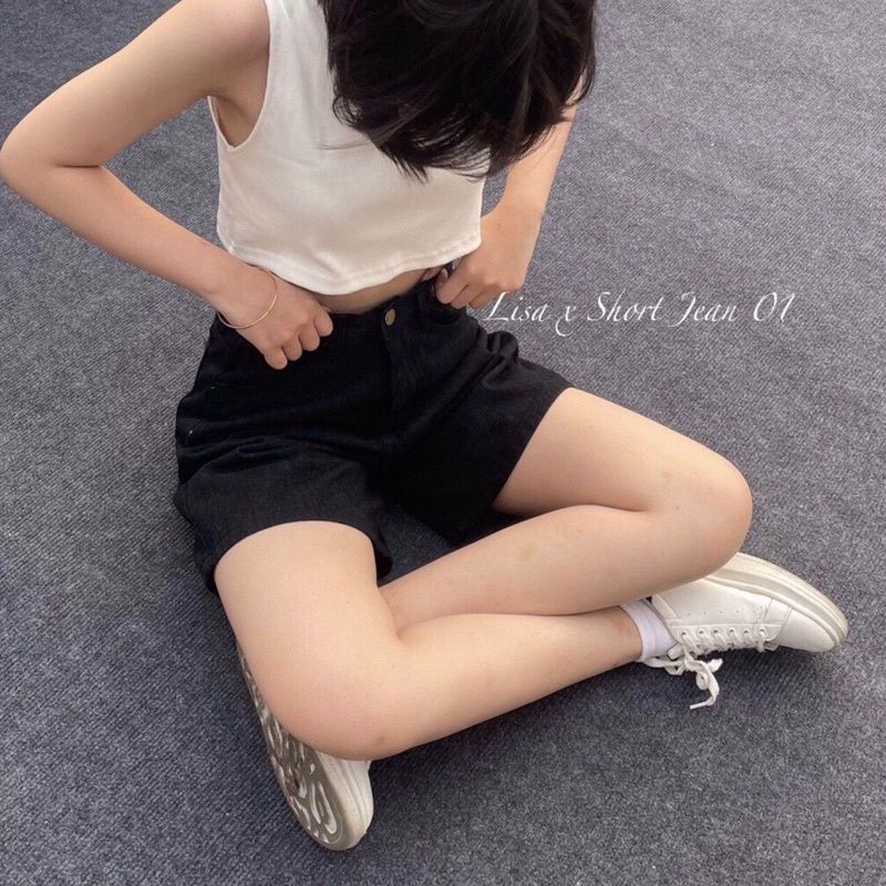 Quần Ngố Xuông Đen Đỉa Cạp