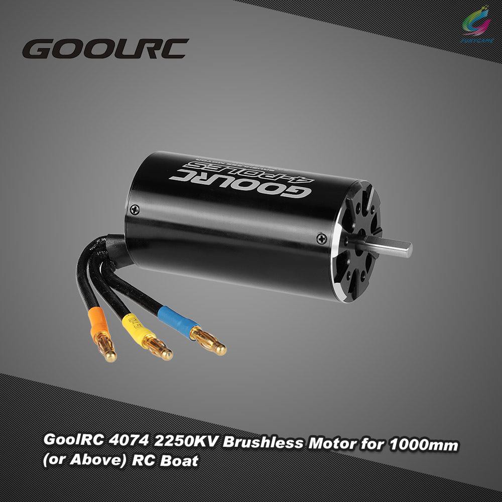 GOOLRC RC RC Động Cơ Không Chổi Than 4074 2250kv 4 Cực Cho Thuyền Điều Khiển Từ Xa 1000mm