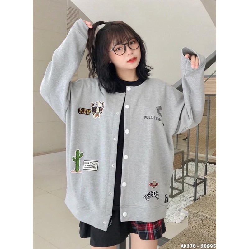 Áo Khoác Cardigan Nỉ Nam Nữ Dày Dặn Hàng QC Form Rộng Unisex Áo Cardigan Nỉ Bông DREAM LOGO - AK3376 | BigBuy360 - bigbuy360.vn