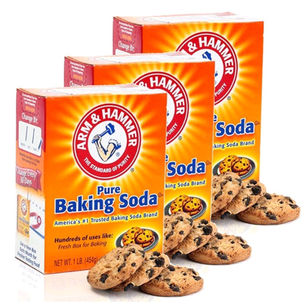 Baking Soda Đa Công Dụng Tẩy Rửa Khử Mùi Diệt Khuẩn Làm Bánh Chăm Sóc Da Hộp Giấy 454g