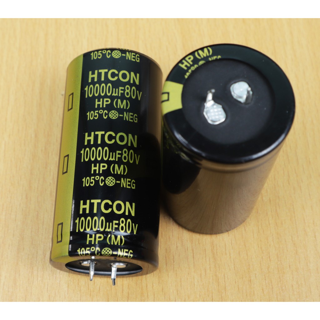 Tụ Amply HTCON/PTCON 10000uF/80V Với Kích Thước 7 X 3,5 Chất Lượng Cao - 1 Cái