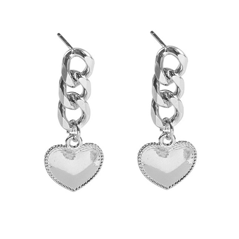 Fashion Heart Dangle Earrings New Years Gift for Teen Girls And Women Pierced Earrings Drop Stylish Jewelry 1 Pair