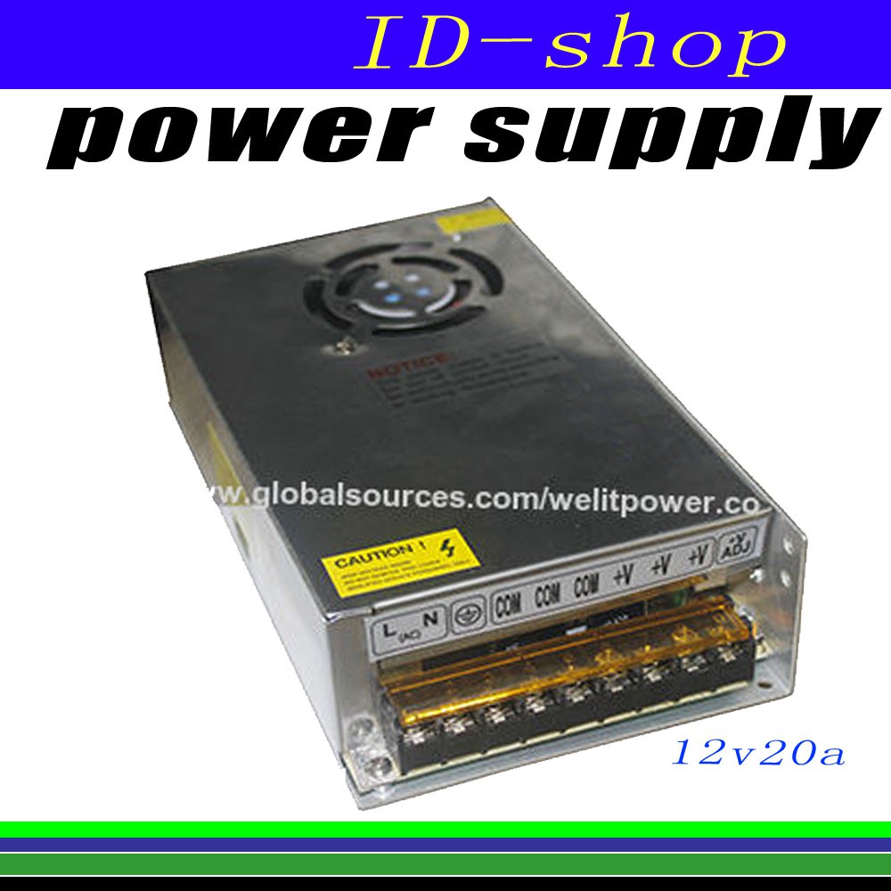 Adapter 12v 20a 240w Fan Led Power Supply Cctv