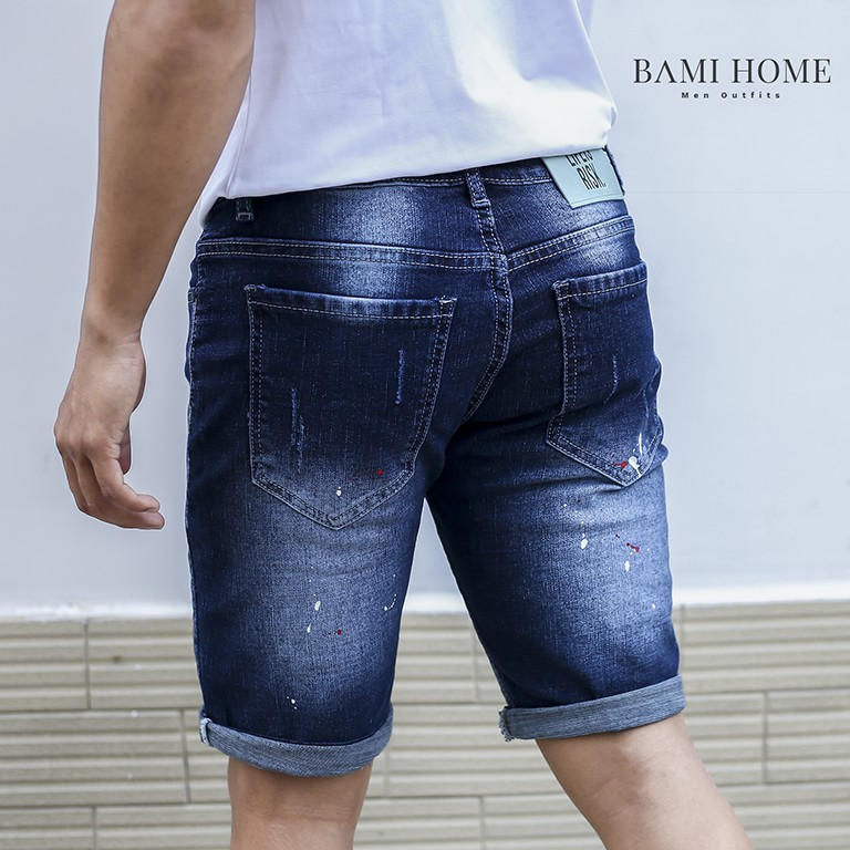Quần short jean basic BAMI HOME form slim, màu đơn giản, dễ phối đồ QJCT1- 02 | BigBuy360 - bigbuy360.vn